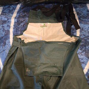 PVC Rain Bibs Sz XXL with ponchos